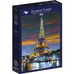 Bluebird Eiffel Tower at Sunset Paris France 1000 Pieces