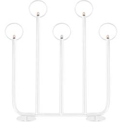 Globen Lighting Candelabro Adviento Natale 5 Blanco Puente de Velas 46cm