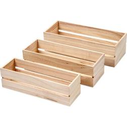 Creativ Company Wooden Boîte de rangement 3pcs