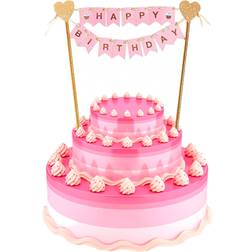 Godan Kagepynt Pink kage topper 25 cm in stock