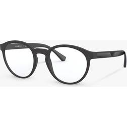 Emporio Armani Ea4152 BLK PLT CPR Str Solbriller hos Magasin Matte Black