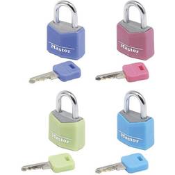 Master Lock Rejse - Blå/Grøn/Lyserød/Lilla/Stål