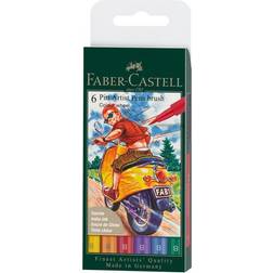Faber-Castell Pitt Artist Pen Brush 6er 6 pcs