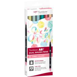 Tombow Dual Brush Pen 6C-4 Candy carton (6)