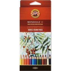 Koh-I-Noor Aquarelle Colour Pencils Box of 12