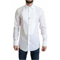 Dolce & Gabbana Bib Cotton Poplin Mens Formal Shirt