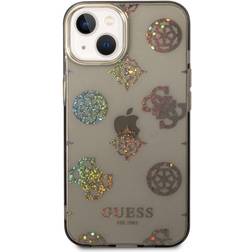 Guess iPhone 14 Cover Peony Glitter Sort