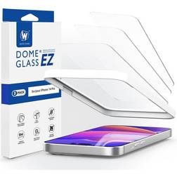 Whitestone EZ GLASS 3-PACK IPHONE 14 PRO TEMPERED GLASS