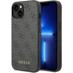 Guess CASE GUHCP14MG4GFGR Apple iPhone 14 Plus Caesar/Grey Hard Case 4G Metal Gold Logo