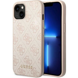 Guess GUHCP14MG4GFPI iPhone 14 Plus 6,7 różowy/pink hard case 4G Metal Gold Logo