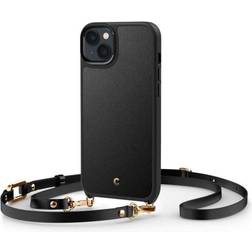 Spigen Cyrill Classic Charm Coque de protection pour téléphone portable compatibilité avec MagSafe polyuréthane noir pour Apple iPhone 14 Plus