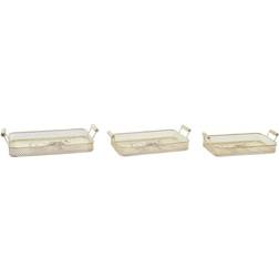 Dkd Home Decor - Bandejade servicio 3pcs