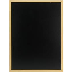 Securit chalkboard Woody Sort/Natur 80x60x1cm