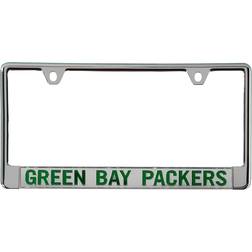 Stockdale Green Bay Packers Metal Frame Acrylic Bottom Inlaid Mirror License Plate Frame