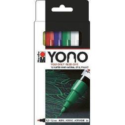 Marabu YONO Marker-Set 0,5-1,5mm 6 Teile