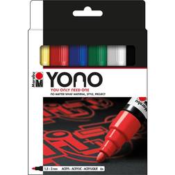 Marabu "YONO Marker set 6pcs 1,50-3,0mm"