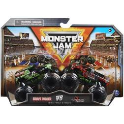 Monster Jam 1:64 Die Cast 2 pack Grave Digger vs. Northern Nightmare