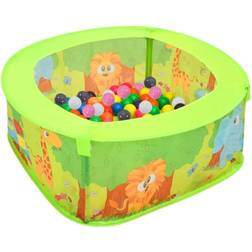 vidaXL Ball Pool with 300 Balls for Kids 75x75x32 cm