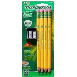 My First Ticonderoga Primary Pencil and Bonus Sharpener- 2 Pk