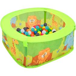 vidaXL Piscina de bolas para niños con 300 bolas 75x75x32 cm Multicolor 1