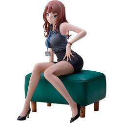 Original Illustration PVC Statue Doshima Illustration Senior Office Lady With Many Moles 23 cm