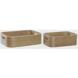 Dkd Home Decor Set of decorative boxes Scandi MDF Wood (35,5 x 25 x 10 cm) Storage Box