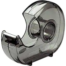 Staples Tapeholder lille transperant sort, 12/pk 51011-2