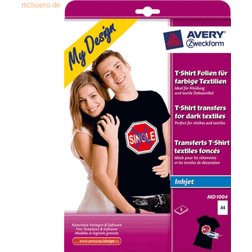 AVERY Zweckform MD1004 Textilfolie, Vit, Paket med 8
