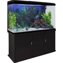 MonsterShop Aquarium Fish Tank & Cabinet with Complete Starter Kit