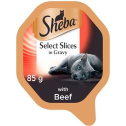 Sheba Tray Select Slices With Beef In Gravy 85g