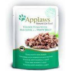 Applaws Cat Food Jelly Pouch Tuna Wholemeat with Mackerel, 70g, Pack