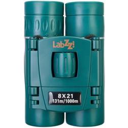 Levenhuk LabZZ B5 Binocolo per Ragazzi Pieghevole e Compatto con Ingrandimento 8x e Ottiche in Vetro BK-7 Fully Coated di Alta Qualita' Blu