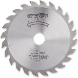 Mafell TCT Saw Blade for KSS40 120mm x 1.8mm x 20mm 24T