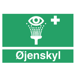 Skilt øjenskyl 30x21cm
