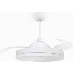 Sygonix Ventilateur De Plafond 36 W 480 mm x 400 mm Blanc