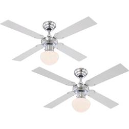 Globo Lighting CHAMPION Ventilator Chrom, 1xE27