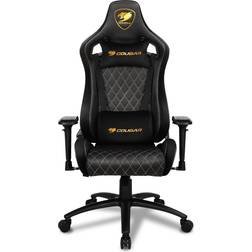 Cougar Armor S Royal Gaming Chair (Black with Gold Stitching)