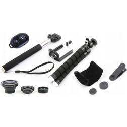 Xrec Selfie stick Xrec Selfie Kit 5in1 Tripod/3x Lens/Remote Control/Monopod/Holder