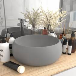 vidaXL Luxurious round washbasin