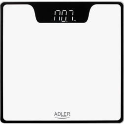 Adler AD8174W Báscula de Baño Digital 180kg Vidrio Templado Blanco