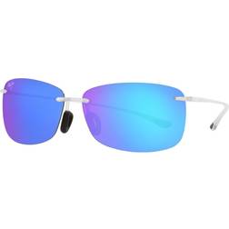 Maui Jim Akau Blue Hawaii Rectangular Sunglasses - White