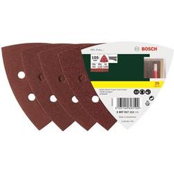 Bosch Accessories 2607017111 Delta grinder blade set Hook-and-loop-backed, Punched Grit size 60, 80, 180 Width across corners 105 mm 1 Set