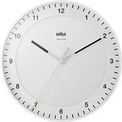Braun Hvid plast Radiokontrolleret quartz Væg ur fra Braun