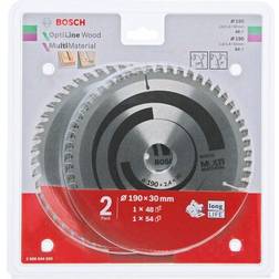 Bosch 1x Optiline Wood 1x Multi Material Saw Bla