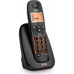 SPC Kairo, Analog telefon, Trådløs håndsæt, 30 entries, Nummervisning, Sort