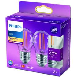 Philips Filament 4,3w P45 2 St