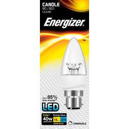 Energizer 6.5w LED Candle Clear B22 Dimmable