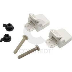 Jabsco Toilet Seat Hinge Set for Regular Wood Assembly (29098-2000)