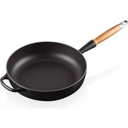 Le Creuset Matt Black Signature Cast Iron Wooden Handle 28cm