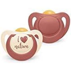 Nuk Nature Latex Pacifier 2-Pack 0–6m